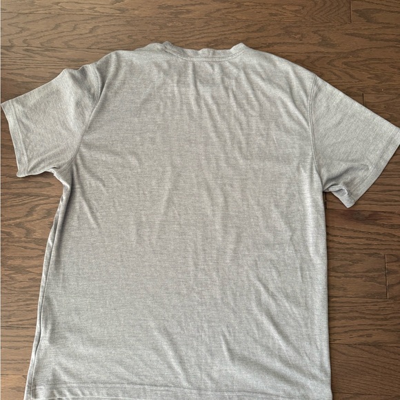 Reebok Mens Large Intersect  Race Athletic Sports Training  logo top  shirt Gray - Picture 9 of 9